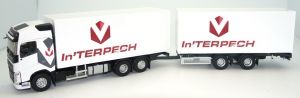 VOLVO FH4 500 6x2 porteur caisse rigide et remorque 2 essieux Transports IN'TERPECH limité à 100 exemplaires