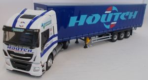IVECO Stralis NP 4x2 et remorque Tautliner Transports HOUTCH