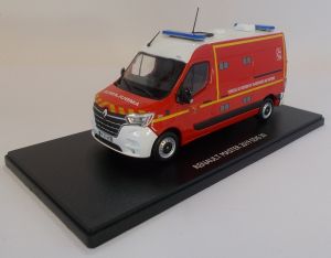 Miniature Renault Master Ambulance Pompiers - WAS VSAV SDIS 77 - 1/43 - Alerte - Neuve