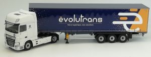 DAF XF MY 2017 4x2 et remorque Tautliner Transports EVOLUTRANS