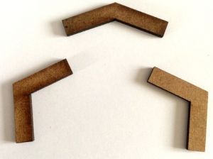 FB071 - Accessoires pour bâtiment - 3 pièces - En miniature