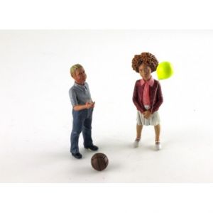 Figurine fille et garçon Nils et Tessa avec ballons