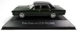 MAGARG41 - FORD Fairlaine LTD V8 1969 berline 4 porte verte toit noir vendue sous blister