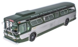 G1255073 - Bus de ligne Américain de NewYork GENERAL MOTORS Neew Look Fishbowl TDH 5301 1965 vert et gris