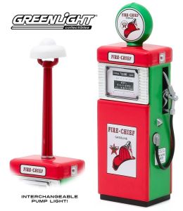 GREEN14080-B - Pompe TEXACO Fire Chief Gasoline reverbère interchancheable dimesions hauteur 10cm x largeur 3 cm x profondeur 2.5 cm
