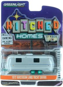 Airstream 1972 – Remorque Yacht Terrestre Double Essieu – Miniature 1/64 – Voiture Moulée Sous Pression