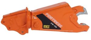 GF118-2-O - Cisaille à ferraille FORTRESS FS45-R Orange avec support de flèche pour pelle de 25 Tonnes