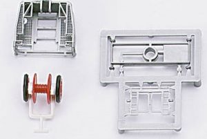 6 rouleaux et 2 nacelles en kit à assembler pour camion de pompier grande échelle