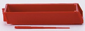 HER051675 - 2 bennes rouges pour semi avec verins sans le chassis