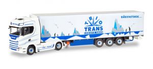 SCANIA CS 20 HD 4x2 avec remorque frigo 3 essieux Trio Trans