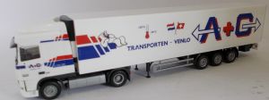 HER1776 - DAF XF 10 SC 4x2 avec semi-remorque frigo 3 Essieux - A+G transport