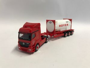 MERCEDES Actros 4x2 avec remorque porte container HOYER