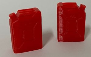 2 x Jerricans d'essence rouge – En miniature