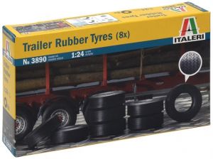 ITA3890 - 8 pneus pour Remorque ITALERI