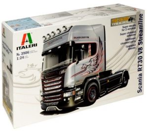 SCANIA R730 Streamline V8 4x2 Silver Griffin maquette à monter et à peindre