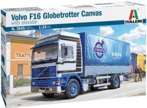 VOLVO F16 Globetrotter Intercooler porteur bâché 4x2 maquette à monter et à peindre
