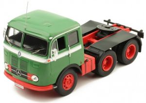 MERCEDES BENZ LPS 333 1960 6x4 cabine verte chassis rouge