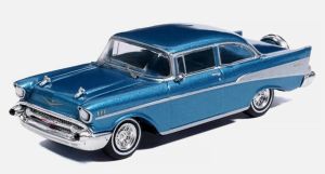 IXO-IA64021 - CHEVROLET Bel-Air Sedan 1957 Bleu sous blister
