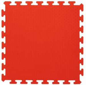 JAM460419 - 4 Tapis puzzle rouge - 50 x 50 cm