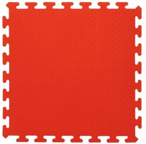 JAM460419 - 4 Tapis puzzle rouge - 50 x 50 cm