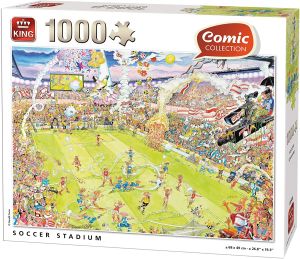 KING05546 - Puzzle 1000 pièces Stade de Foot