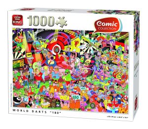 KING05547 - Puzzle 1000 Pièces Fléchettes du monde 180