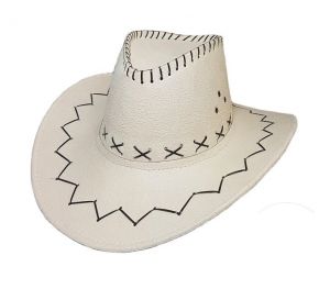 LP00006 - Chapeau de Cowboy Blanc