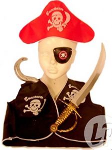 Kit de pirate chapeau et accessoires
