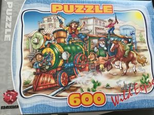 Puzzle 600 Pièces Locomotive - 48.5 x 33.5 cm