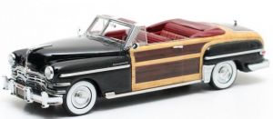CHRYSLER Town and Country cabriolet 1949 noire portes imitation bois