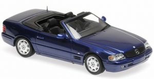 MERCEDES BENZ 500 SL cabriolet ouvert 1999 bleu
