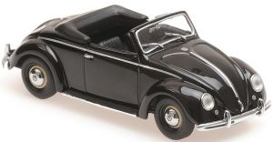VOLKSWAGEN Beetle cabriolet ouvert 1950 noire