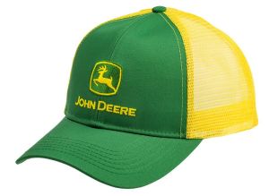 MC13080277YW - Casquette camionneur JOHN DEERE verte et jaune