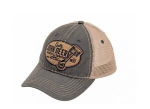 MC13080526OX - Casquette avec arrière en filet vintage JOHN DEERE grise et beige