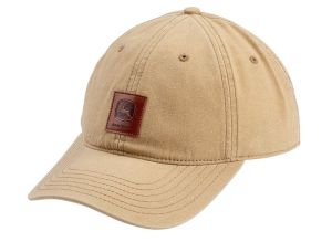 MC13080619CB - Casquette avec écusson en cuir JOHN DEERE Beige