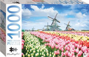Puzzle 1000 Pièces Moulins à vent Hollandais