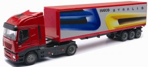 IVECO Stralis 4x2 rouge avec semi 3 essieux  IVECO