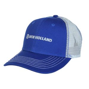 Casquette bleue maille grise NEW HOLLAND