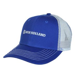 CASNH602 - Casquette bleue maille grise NEW HOLLAND