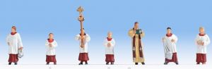Prêtre et servants de messe