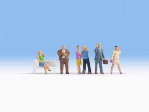 Personnages avec téléphones portables