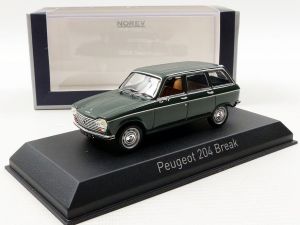 Minialuxe - Peugeot 204 - Blanc cassé - 1/43 plastique ancien