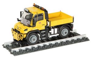 MERCEDES BENZ Unimog U 400 rail / route plateau des chemins de fer allemand DB