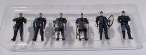 Set De 6 Figurines Miniatures 1/43 Perfex : Gendarmes Et Manifestants