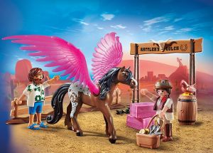 PLAY70074 - Playmobil The Movie Marla et Del avec Cheval ailé