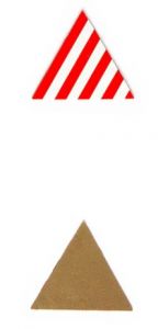 Panneau Gabarit triangulaire 19 x 16.5 mm