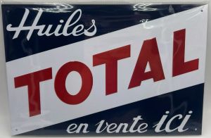 MAGPB219 - Plaque métallique TOTAL Huiles - en Vente ici ! - 20x30 cm