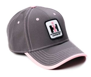PIH45 - Casquette grise avec details roses logo IH