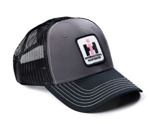 PIH83 - Casquette gris avec logo IH et dos en maille noir