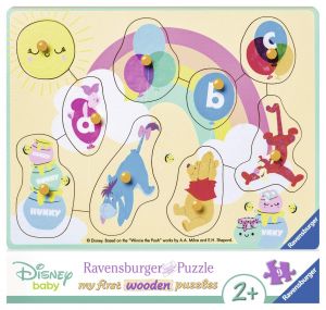 Puzzle en bois - 8 Pièces - Disney Babies - Winnie l'ourson et ses amis - 24 x 21 cm